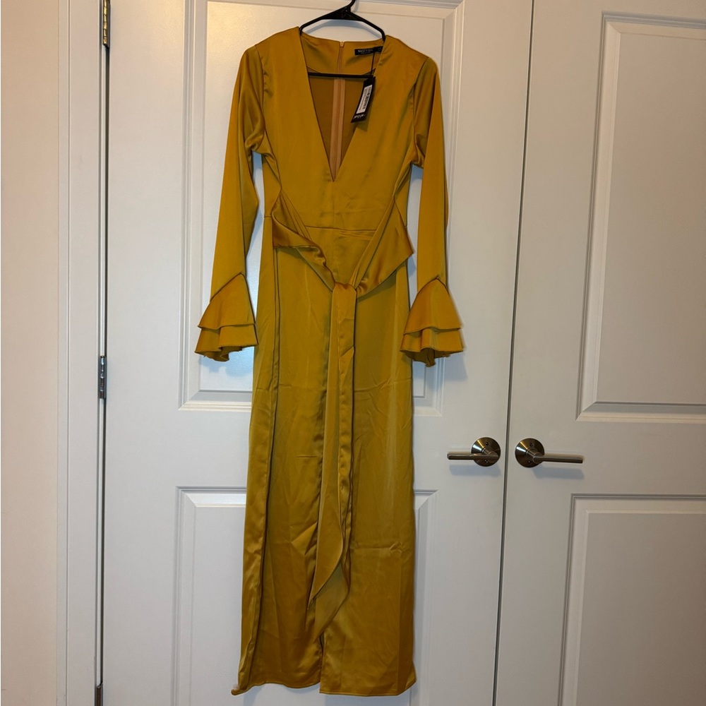 Elegant Mustard Yellow Dress